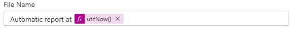 Resco reports connector file name