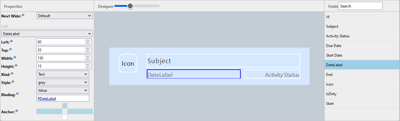 designing an activity view in woodford