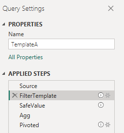Query settings in PowerBI