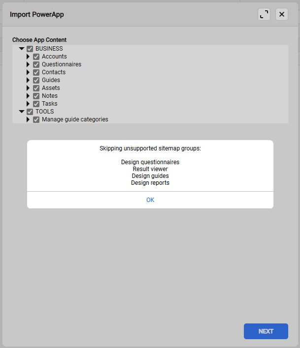 omit incompatible items from sitemap