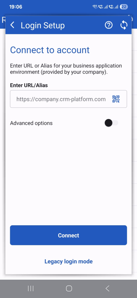 new login URL