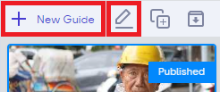 Starting the guide editor