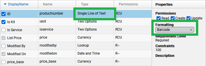enable barcode features