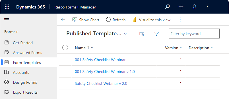 Resco forms plus manager app overview