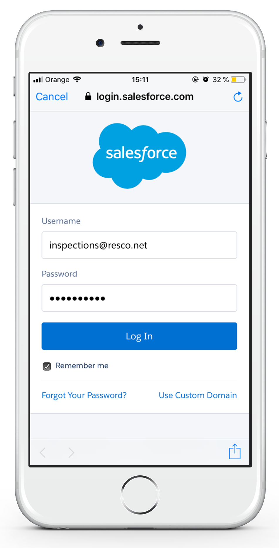 Download and install Resco Mobile CRM for SalesForce step 7