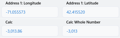 Calculated field result in the app