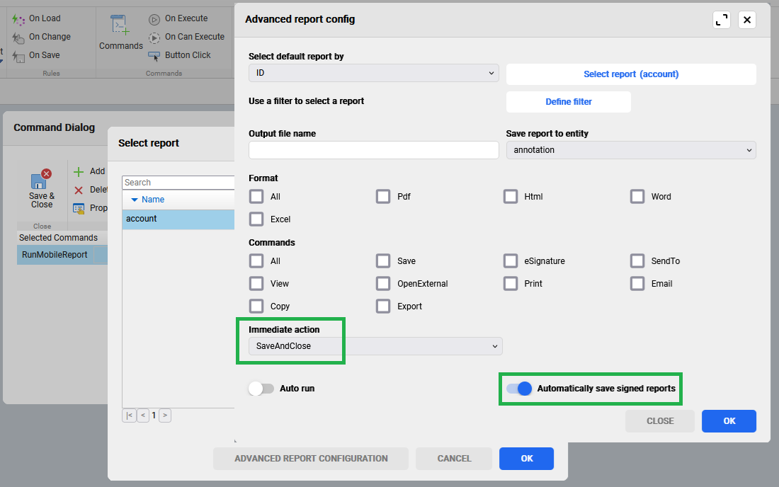 advanced report config example