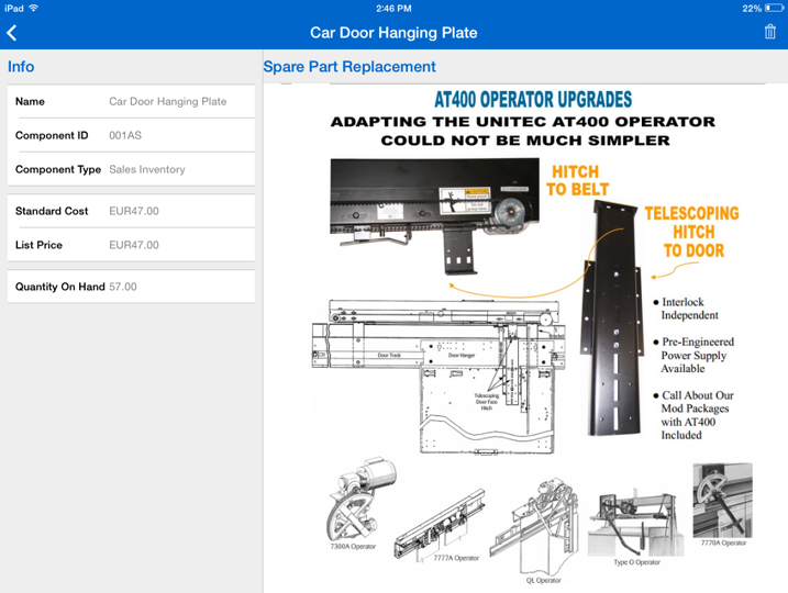 sample in app Knowledge base