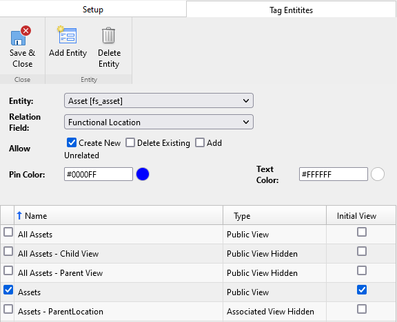 Configure tagged image - tag entities tab