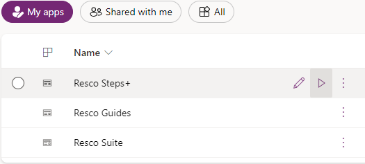 How to launch Resco Steps Plus from Power Platform