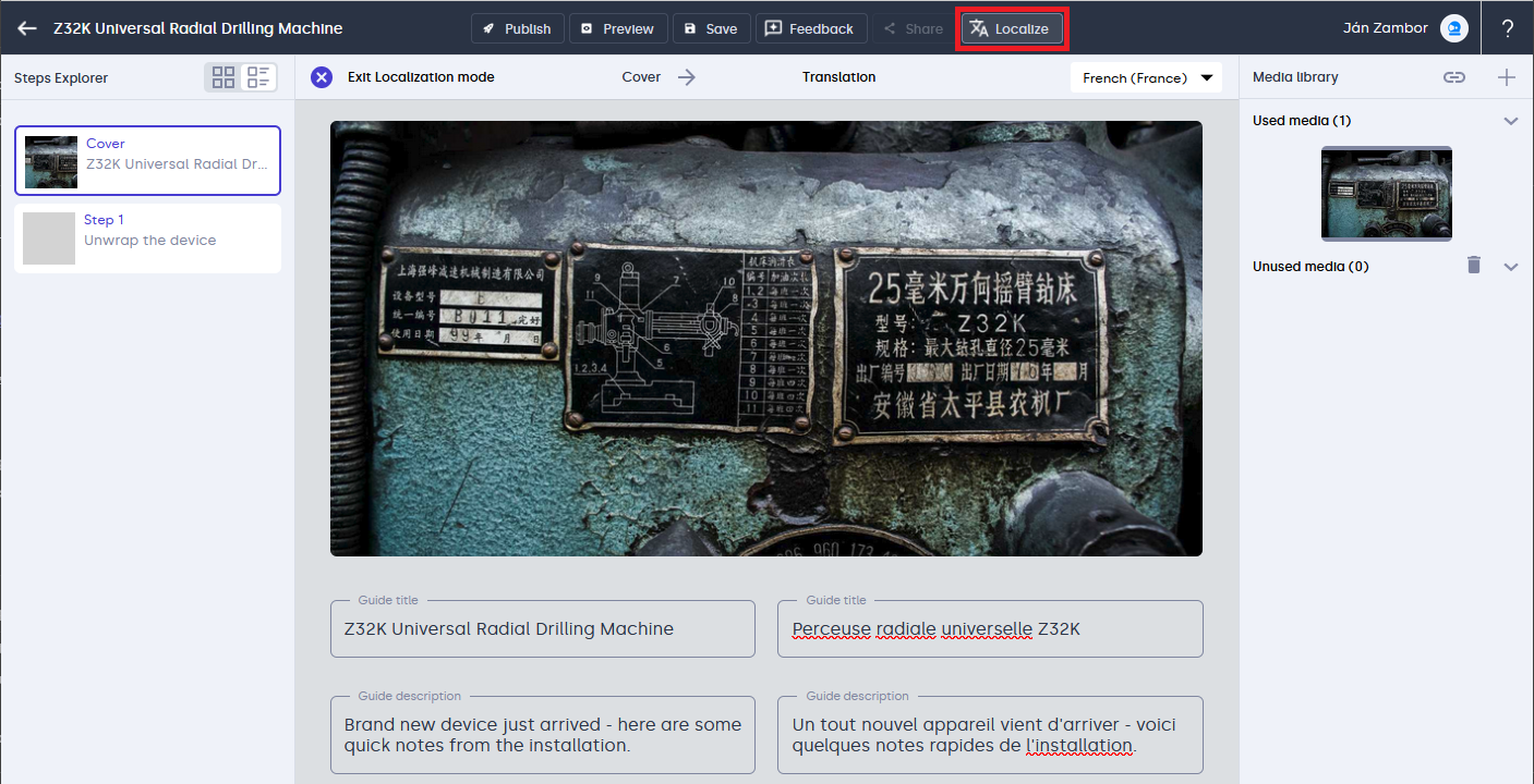 Localizing guides