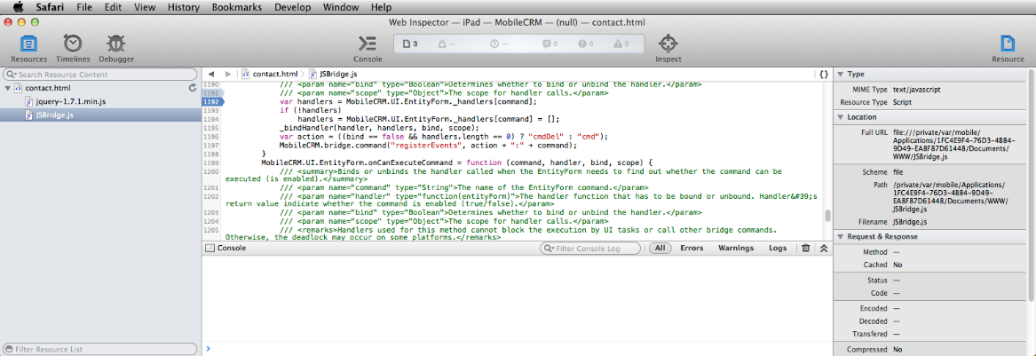 Debugging on iOS 4