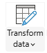Transform Data button in Power BI