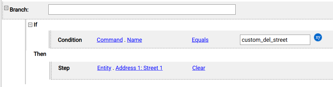 on execute - custom delete