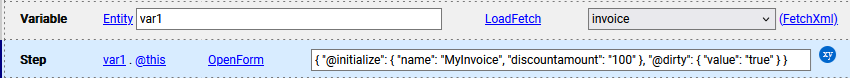 mark form dirty when using openform