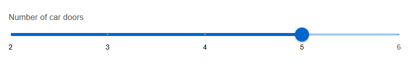 slider for number