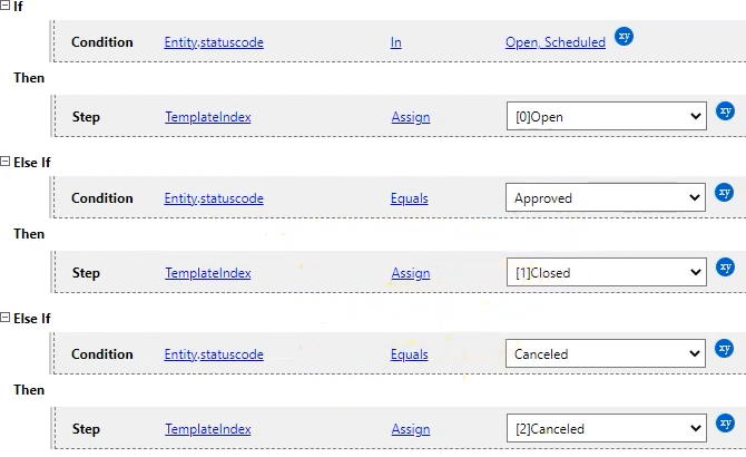 Row script rule timesheet entry example