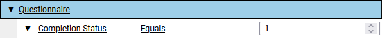 filter pending questionnaires