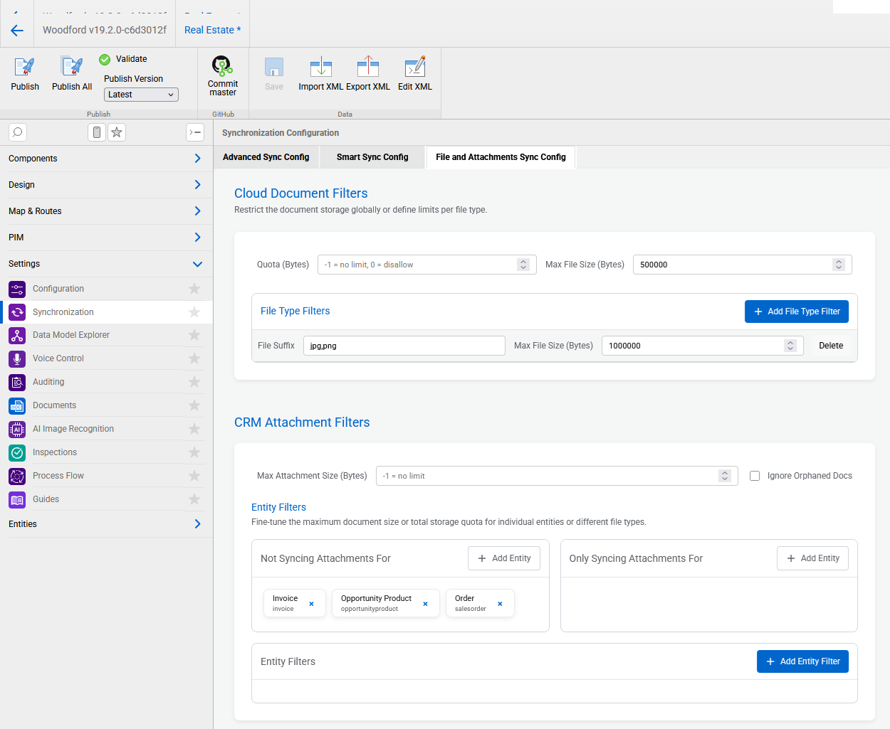 configuring document filters
