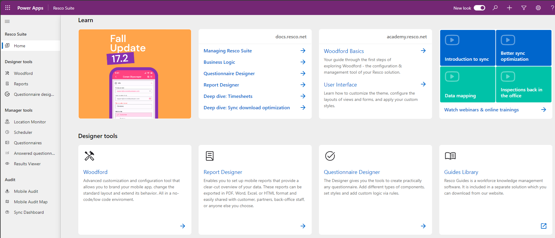 resco suite model-driven app redesigned