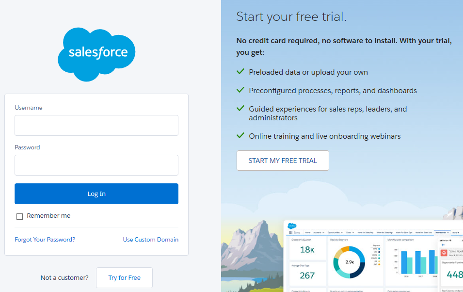Connect your Salesforce organization with Resco step 1