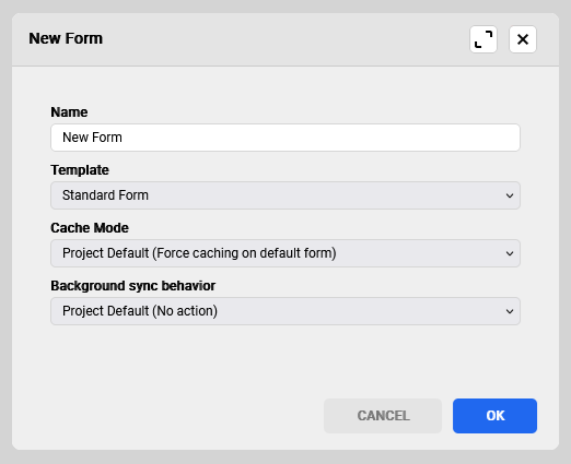 creating a new form
