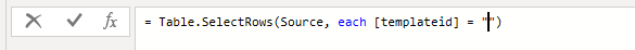 Power Query line editor