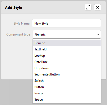 create a new form style