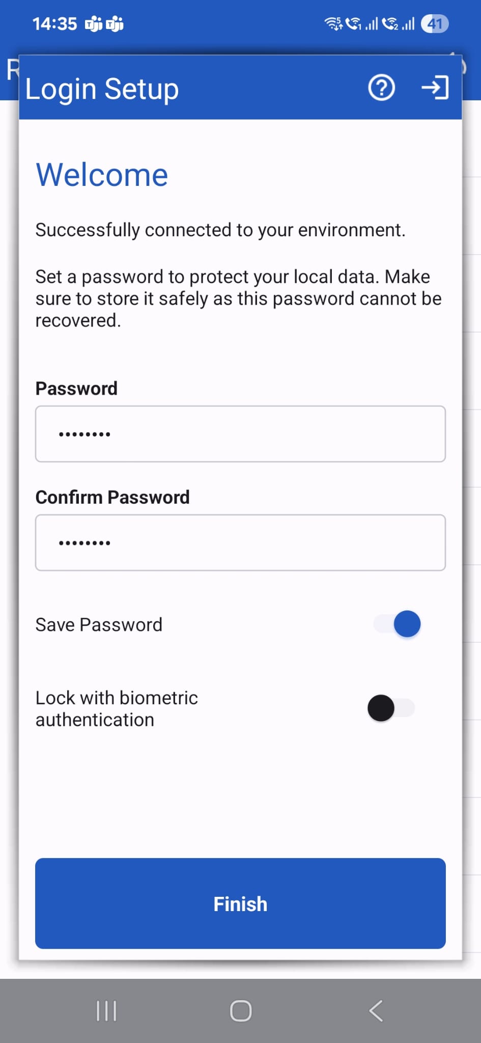 new login password