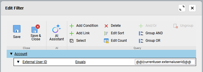 sync filter macro for virtual tables