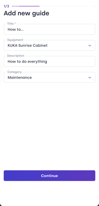 create a guide in the app 1
