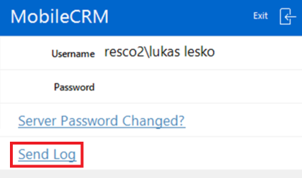 Sending log from locked app